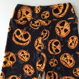 RARE! Lularoe tween halloween pumpkin leggings